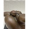 Image 6 : Modernist Sculpture of Curvaceous Figure Balancing on a Sphere on Square Base 4" x 9"H