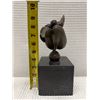 Image 8 : Modernist Sculpture of Curvaceous Figure Balancing on a Sphere on Square Base 4" x 9"H