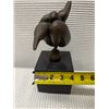 Image 9 : Modernist Sculpture of Curvaceous Figure Balancing on a Sphere on Square Base 4" x 9"H