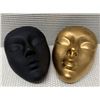Image 1 : Qty 2 Bossa Linda Calma Face Wall Mount Art Planters 5" x 6"