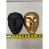 Image 9 : Qty 2 Bossa Linda Calma Face Wall Mount Art Planters 5" x 6"