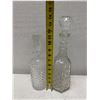 Image 14 : Qty 2 Cut Glass Decanters w/ Stoppers, Misc Sizes
