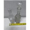 Image 15 : Qty 2 Cut Glass Decanters w/ Stoppers, Misc Sizes