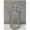Image 11 : Qty 3 Cut Glass Decanters w/ Stoppers, Misc Sizes