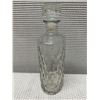 Image 12 : Qty 3 Cut Glass Decanters w/ Stoppers, Misc Sizes