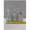 Image 16 : Qty 3 Cut Glass Decanters w/ Stoppers, Misc Sizes
