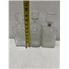 Image 17 : Qty 3 Cut Glass Decanters w/ Stoppers, Misc Sizes