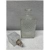 Image 4 : Qty 3 Cut Glass Decanters w/ Stoppers, Misc Sizes