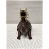 Image 3 : Asian Heavy Bronze (?) & Gilt Feng Shui Dragon Turtle Sculpture w/ Maker's Mark 10" x 6.5"H