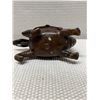 Image 7 : Asian Heavy Bronze (?) & Gilt Feng Shui Dragon Turtle Sculpture w/ Maker's Mark 10" x 6.5"H