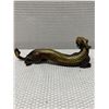 Image 3 : Asian Heavy Bronze (?)  Pixiu or Dragon Beast Sculpture 10" x 3.5"H
