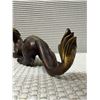 Image 8 : Asian Heavy Bronze (?)  Pixiu or Dragon Beast Sculpture 10" x 3.5"H