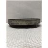 Image 3 : Reed & Barton Silverplate on Copper Footed Tray w/ Pierced Gallery, England 12" Dia, 2"H