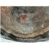 Image 6 : Reed & Barton Silverplate on Copper Footed Tray w/ Pierced Gallery, England 12" Dia, 2"H
