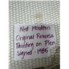 Image 15 : Original Reverse Painting on Plexiglass, Signed by Ned Moulton 1985, 49.5" x 38.5" (Damaged Mat)