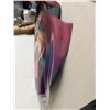 Image 6 : Original Reverse Painting on Plexiglass, Signed by Ned Moulton 1985, 49.5" x 38.5" (Damaged Mat)