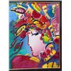 Image 2 : Blushing Beauty Mixed Media Artwork by Artist Peter Max 2002 w/ COA 36" x 41" Framed