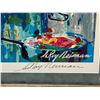 Image 8 : Restaurant Scene Artwork Signed by Artist LeRoy Neiman 28" x 34" Framed