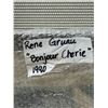 Image 15 : Bonjour Cherie Artwork by Artist Rene Gruau 1990 Numbered 300/300, 24" x 27" Framed