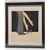 Image 1 : Bonjour Cherie Artwork by Artist Rene Gruau 1990 Numbered 300/300, 24" x 27" Framed