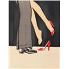 Image 2 : Bonjour Cherie Artwork by Artist Rene Gruau 1990 Numbered 300/300, 24" x 27" Framed