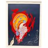 Image 7 : Oriental Tale Serigraph by Artist Erte 1987 Numbered 49/300, 30" x 36" Framed