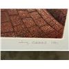 Image 9 : Puentes Artwork by Artist Fernando Casas 1991 Numbered 89/100, 35" x 28" Framed
