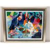 Image 1 : Wine, Women & Cigars Serigraph by Artist LeRoy Neiman 32" x 26.5" Framed