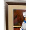 Image 3 : Chef Louis Serigraph by Artist Guy Buffet 2000, Numbered 363/595 w/ COA 21" x 27" Framed