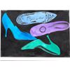Image 2 : Diamond Dust Shoe Art Print After Andy Warhol 16" x 12" Framed