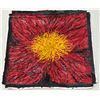 Image 1 : Original Ruby Passion Oil on Canvas by Artist Helen Petri w/ COA 21" x 21" Unframed, Unstretched