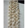 Image 2 : Niihau Shell 3-Strand Kahiko Lei Moanaloa, Momi Ke'oke'o w/ Cowry Clasp & COA 40"L