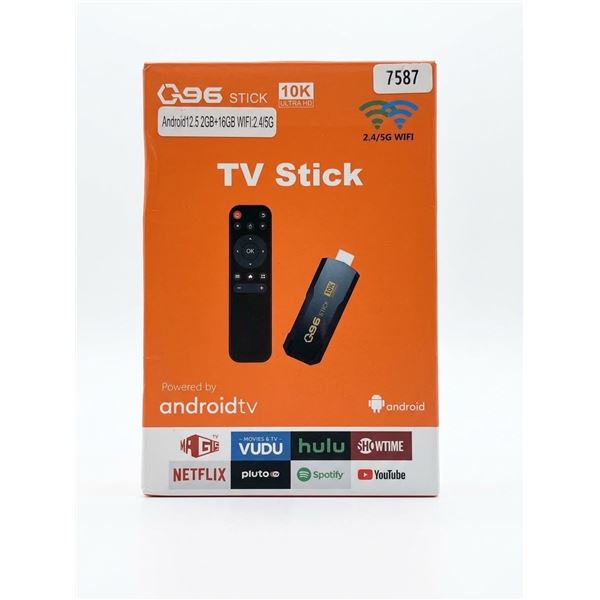 Best Brand, G96 Stick 10K Ultra HD Android TV Stick 2.5GB+16GB, Dual Band WiFi, Remote