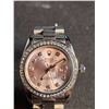 Image 4 : Rolex Oyster Perpetual Datejust Replica Watch, Silver Bracelet, Diamond Bezel, Pink Dial