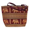 Image 1 : Thai Silk Hand Crafted Large Elephant Handbag  (ACT-145)