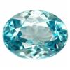 Image 1 : 0.71ct Oval Blue Zircon Unheated Oval (GEM-20647)