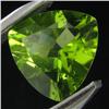 Image 1 : 2.23ct Green Peridot Cut Trillion Appraised $3k (GEM-19268)