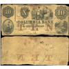 Image 1 : 1850 Columbia Bank Washington $10 Note Better Grade (CUR-06254)