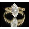 Image 1 : 1.8ct Marquise Cut Lab Created Diamond Ring Size 7.5 (JEW-1867)