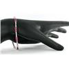 Image 1 : 4+ct Pink Ruby & Diamond 18k White Gold Bracelet $11000+ (JEW-339)