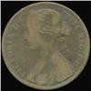 Image 1 : 1862 British Victoria Penny VF/F (COI-7209)