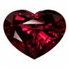 Image 1 : 2.86ct Nice Heart Natural Red Garnet  (GEM-18195)