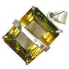 Image 1 : 80.3ct Sterling Pendant Emerald Green & Yellow Citrine (JEW-1638)