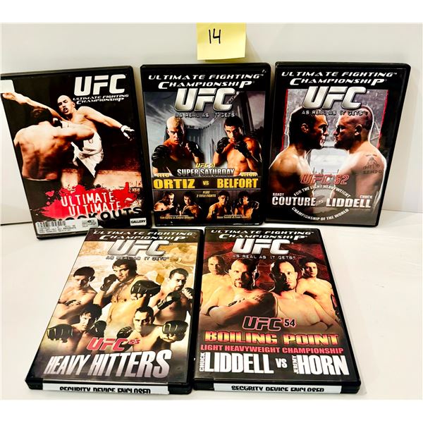 This collection features five classic Ultimate Fighting Championship DVD