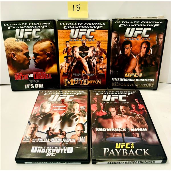 collection of vintage Ultimate Fighting Championship (UFC) pay-per-view event,DVD
