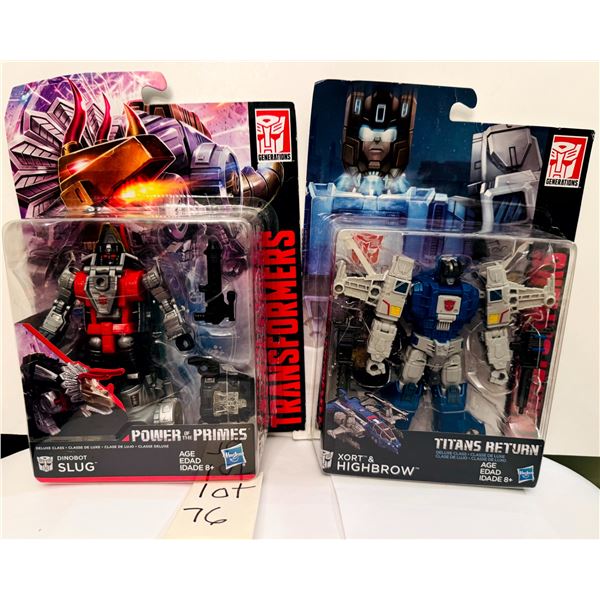 Transformers Power of the Primes Dinobot Slug & Titans Return Highbrow Lot New