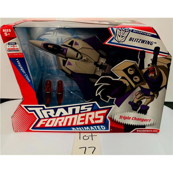 Transformers Animated Voyager Class Blitzwing Triple Changer Figure 2008 New