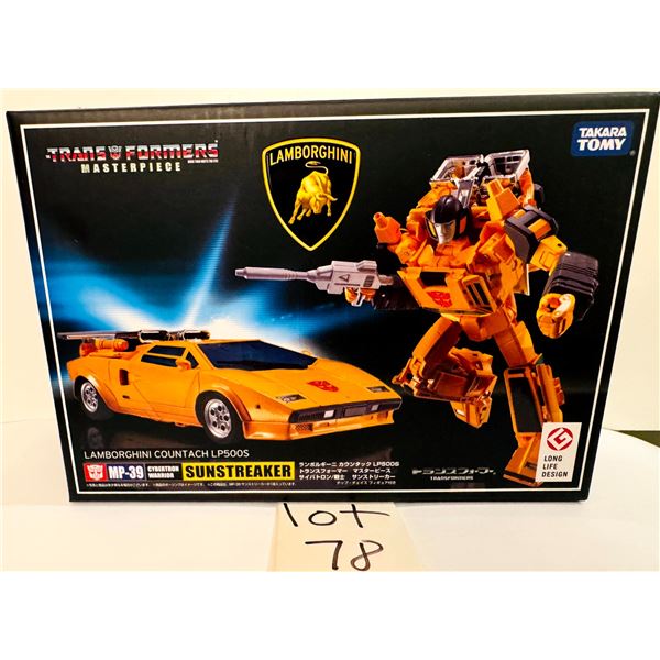 FACTORY SEALED Takara Tomy Transformers Masterpiece MP-39 Sunstreaker Autobot Warrior New