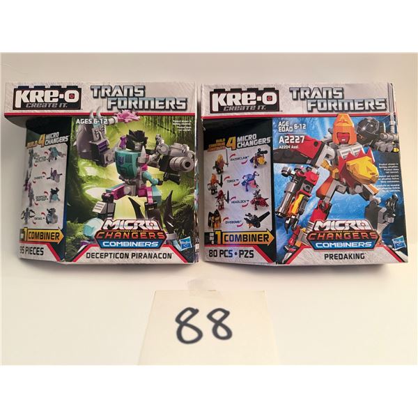 Hasbro KRE-O Transformers Micro-Changers Combiners sets