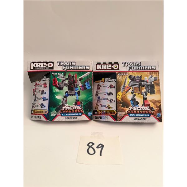 Hasbro KRE-O Transformers Micro-Changers Combiner construction sets: Defensor (Autobot, Menasor
